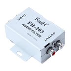FH-203 12V Vehicle Car Audio Amplifier Noise Filter RCA Plug Loop Isolator for DVD Stereos, FH-203