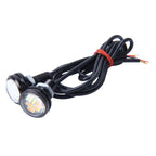 2 PCS 2W Car Auto Eagle Eyes Fog Light Turn Light with 12 SMD-4014 LED Lamps, DC 12V Cable Length: 55cm, SMD-4014, Eagle Eye Light 12V/2W