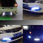 2 PCS 2W Car Auto Eagle Eyes Fog Light Turn Light with 12 SMD-4014 LED Lamps, DC 12V Cable Length: 55cm, SMD-4014, Eagle Eye Light 12V/2W