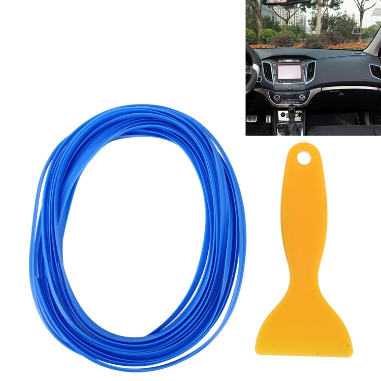 5m Flexible Trim For DIY Automobile Car Interior Moulding Trim Decorative Line Strip with Film Scraper – Durable Build, Easy to Use Blue