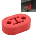 Universal Car Two Holes Adjustable Rubber Mounting Bracket Exhaust Tube Hanging Rubber Tube Car Exhaust Pipe Hanging Shackle Hanging Exhaust Hanging From Ear, 2 Holes (Red) – Durable Build, Easy to Use 2 Holes (Red) Red