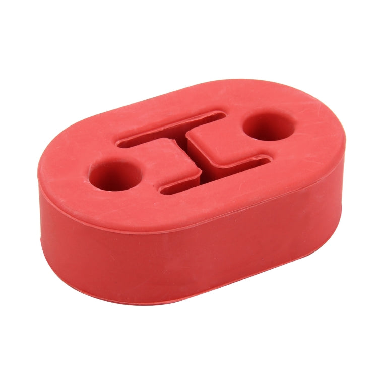 Universal Car Two Holes Adjustable Rubber Mounting Bracket Exhaust Tube Hanging Rubber Tube Car Exhaust Pipe Hanging Shackle Hanging Exhaust Hanging From Ear, 2 Holes (Red) – Durable Build, Easy to Use