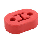 Universal Car Two Holes Adjustable Rubber Mounting Bracket Exhaust Tube Hanging Rubber Tube Car Exhaust Pipe Hanging Shackle Hanging Exhaust Hanging From Ear, 2 Holes (Red) – Durable Build, Easy to Use