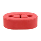 Universal Car Two Holes Adjustable Rubber Mounting Bracket Exhaust Tube Hanging Rubber Tube Car Exhaust Pipe Hanging Shackle Hanging Exhaust Hanging From Ear, 2 Holes (Red) – Durable Build, Easy to Use