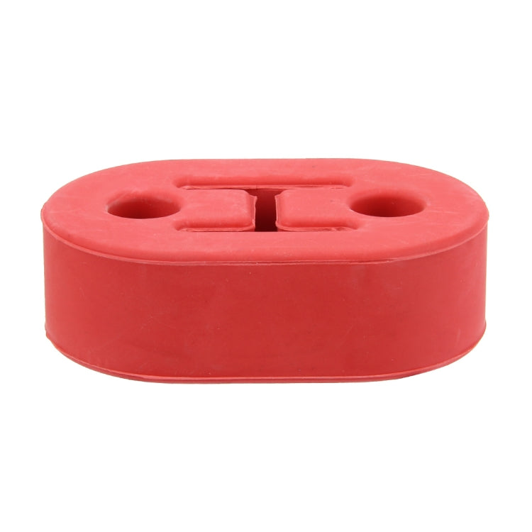 Universal Car Two Holes Adjustable Rubber Mounting Bracket Exhaust Tube Hanging Rubber Tube Car Exhaust Pipe Hanging Shackle Hanging Exhaust Hanging From Ear, 2 Holes (Red) – Durable Build, Easy to Use