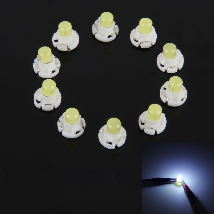 10PCS 2W T4.2 Wedge Instrument Panel LED Light Dashboard Gauge Cluster Indicator Lamp Bulb, 2W T4.2, T4.2 – Durable Build, Easy to Use 2W T4.2 White Light