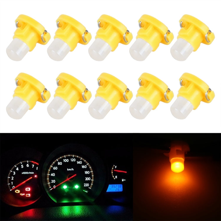 10PCS 2W T4.2 Wedge Instrument Panel LED Light Dashboard Gauge Cluster Indicator Lamp Bulb, 2W T4.2, T4.2 – Durable Build, Easy to Use 2W T4.2 Yellow Light