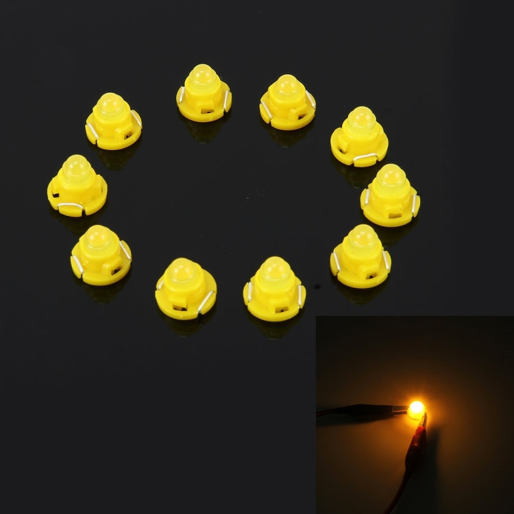 10PCS 2W T4.7 Wedge Instrument Panel LED Light Dashboard Gauge Cluster Indicator Lamp Bulb, 2W T4.7, 2W T4.7 – Durable Build, Easy to Use 2W T4.7 Yellow Light