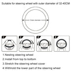 Crocodile Texture Universal Rubber Car Steering Wheel Cover For 34-48cm Wheel – Durable Build, Easy to Use