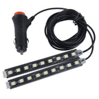 2 in 1 4.5W 18 SMD-5050-LEDs RGB Car Interior Floor Decoration Atmosphere Neon Light Lamp, DC 12V, 2 in 1 4.5W (White Light)