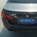 VIP Shape Shining Metal Car Free Sticker, Letter Letter Silver