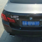 VIP Shape Shining Metal Car Free Sticker, Letter Letter Silver
