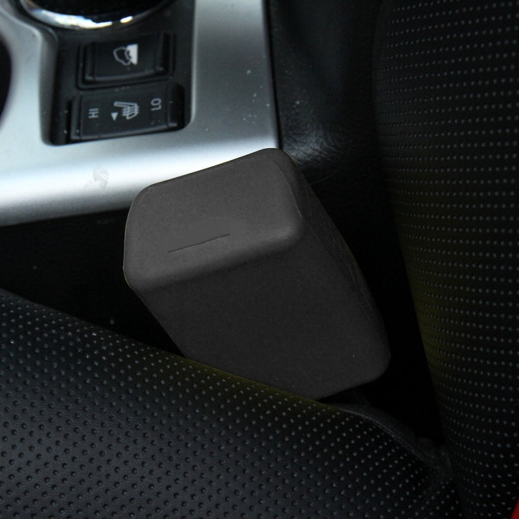 Safe Rubber Car Seat Belt Clips Locking Buckles Protective Cover, Orange, Green, Blue, Red, Black – Waterproof Black Black