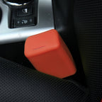 Safe Rubber Car Seat Belt Clips Locking Buckles Protective Cover, Orange, Green, Blue, Red, Black