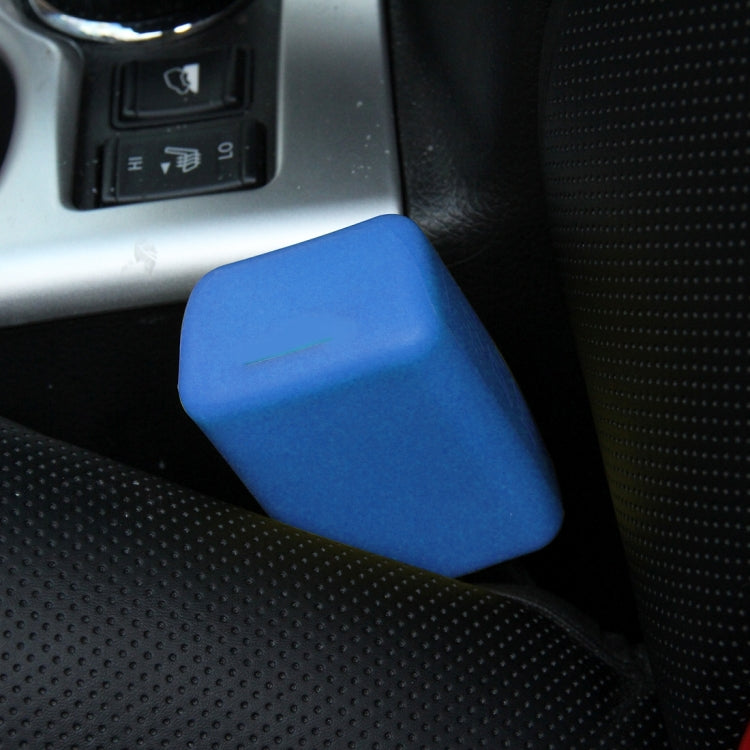 Safe Rubber Car Seat Belt Clips Locking Buckles Protective Cover, Orange, Green, Blue, Red, Black – Waterproof Blue Blue