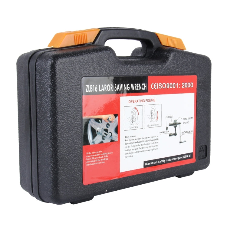 ZLB16 Heavy Duty Lug Nut Labor Saving Tool Torque Multiplier Socket Wrench Set with 3 Sockets, ZLB16
