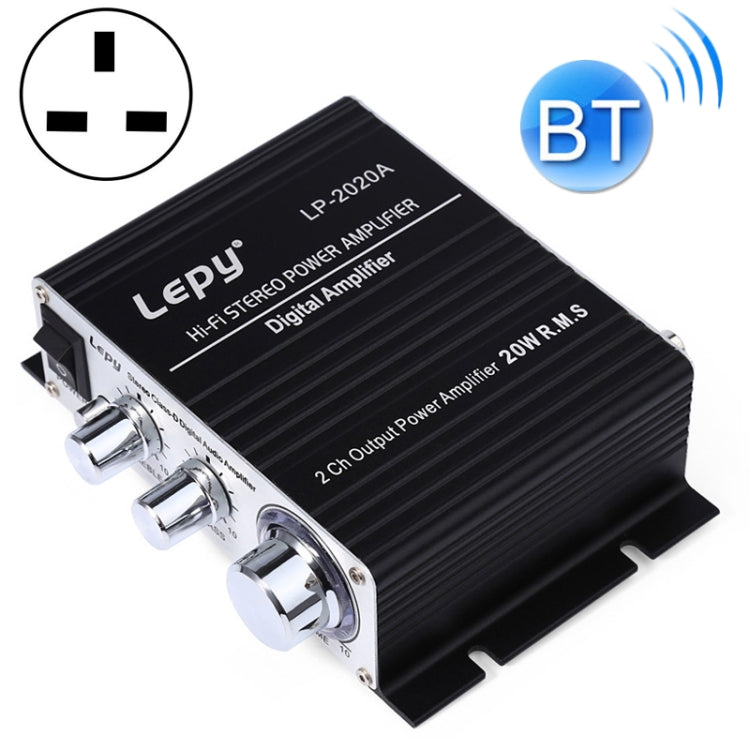 LP-2020A Car / Household HIFI Amplifier Audio, Support MP3, UK Plug with 3A Power Supply, UK Plug UK Plug