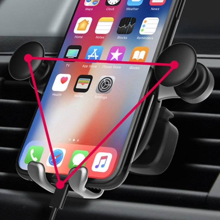 Big Eyes Pattern Gravity Cartoon Air Vent Car Mount Phone Holder, Big Eyes(Black), Big Eyes(Silver) – Durable Build, Easy to Use