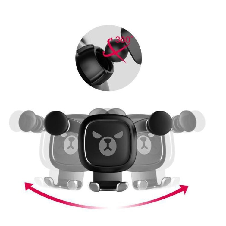 Big Eyes Pattern Gravity Cartoon Air Vent Car Mount Phone Holder, Big Eyes(Black), Big Eyes(Silver) – Durable Build, Easy to Use