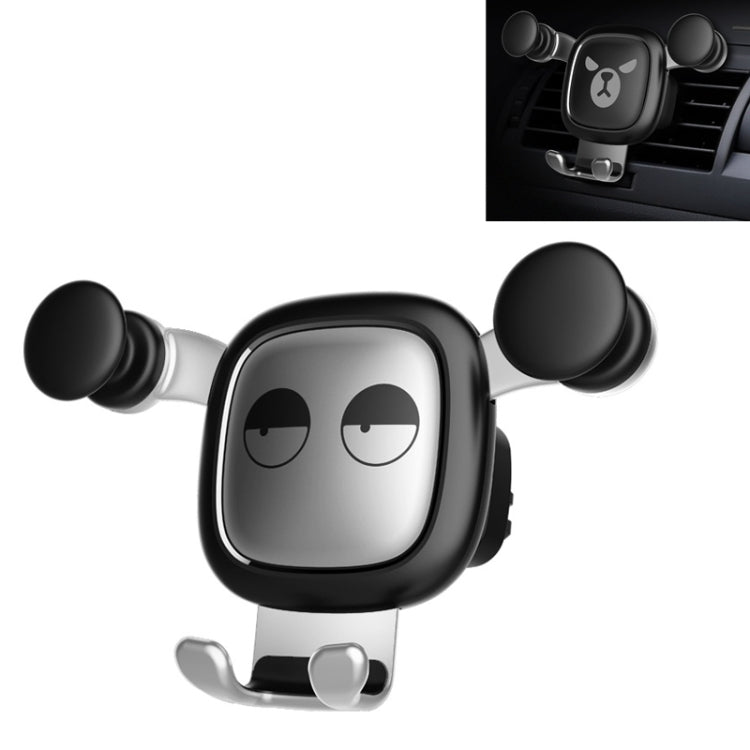 Big Eyes Pattern Gravity Cartoon Air Vent Car Mount Phone Holder, Big Eyes(Black), Big Eyes(Silver) – Durable Build, Easy to Use Big Eyes(Silver) Silver
