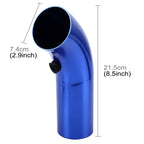 Universal Air Intake Pipe Super Power Flow Air Intakes Short Cold Racing Aluminium Air Intake Pipe Hose with Cone Filter Kit System