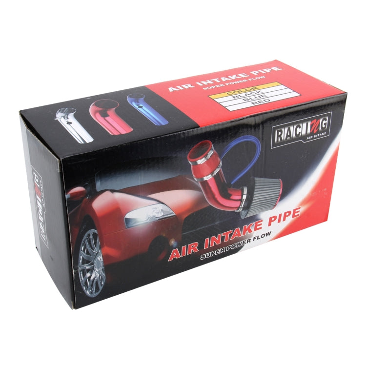 Universal Air Intake Pipe Super Power Flow Air Intakes Short Cold Racing Aluminium Air Intake Pipe Hose with Cone Filter Kit System
