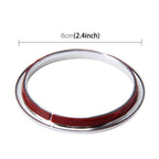 4 PCS Car Outlet Decorative Rings Aluminum Alloy Air Outlet Chrome Trim Ring Car Dashboard Air Vents Cover Sticker Decoration for Audi A3 – Wear-resistant, Aluminum Alloy, For Audi A3