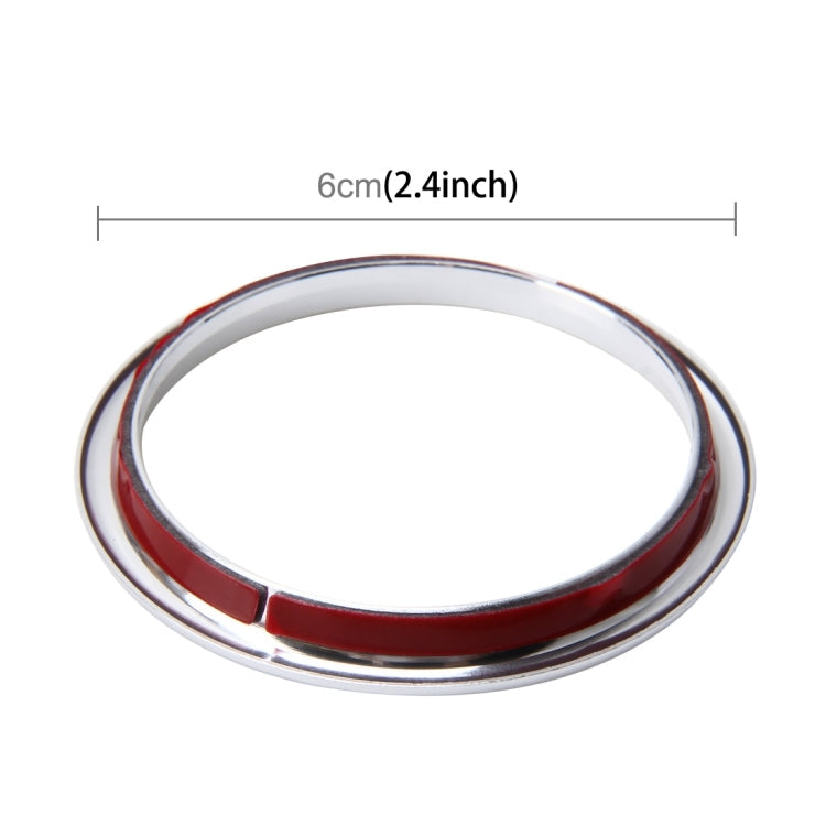 4 PCS Car Outlet Decorative Rings Aluminum Alloy Air Outlet Chrome Trim Ring Car Dashboard Air Vents Cover Sticker Decoration for Audi A3 – Wear-resistant, Aluminum Alloy, For Audi A3