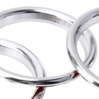 4 PCS Car Outlet Decorative Rings Aluminum Alloy Air Outlet Chrome Trim Ring Car Dashboard Air Vents Cover Sticker Decoration for Audi A3 – Wear-resistant, Aluminum Alloy, For Audi A3
