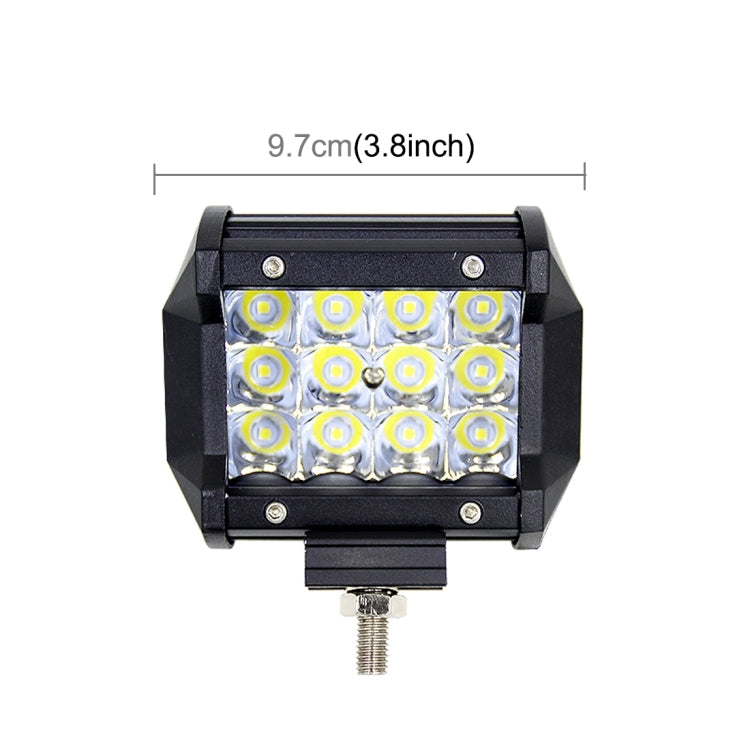 4 inch Three Rows Led Light Bar Modified Off-road Lights Roof Light Bar IP67 Waterproof 9W Condenser 6000K 5500LM LED Spotlight Light Searchlight Car LED Work Lights, DC 10-48V, Spot+36W – Waterproof