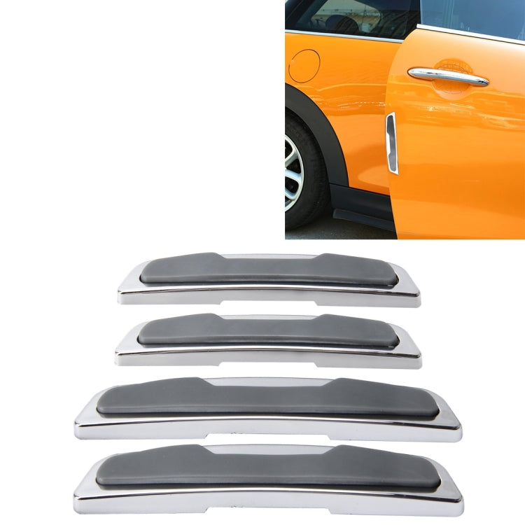 4 PCS Car Door Side Guard Anti Crash Strip Car Exterior Avoid Bumps Collsion Impact Protector Fashion Design Car Sticker Grey