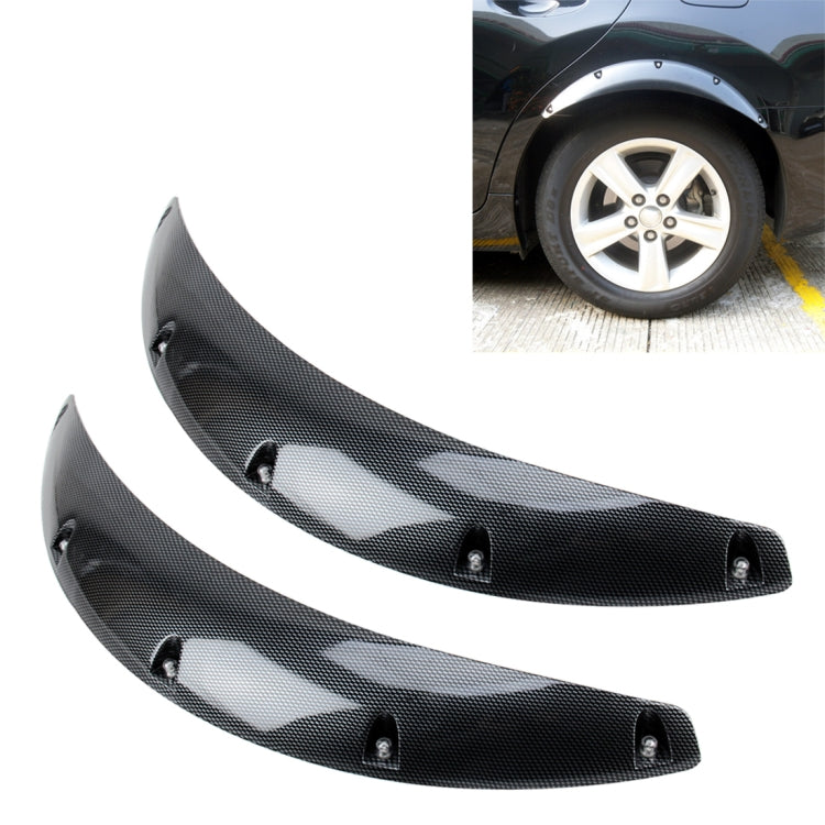 2 PCS 58cm Car Stickers Rubber Large Round Arc Strips Universal Fender Flares Wheel Eyebrow Decal Sticker Eyebrow Car-covers Black Striped Round Arc Strips, 58cm 58cm CMS7067B