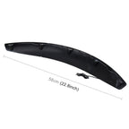 2 PCS 58cm Car Stickers Rubber Large Round Arc Strips Universal Fender Flares Wheel Eyebrow Decal Sticker Eyebrow Car-covers Black Striped Round Arc Strips, 58cm