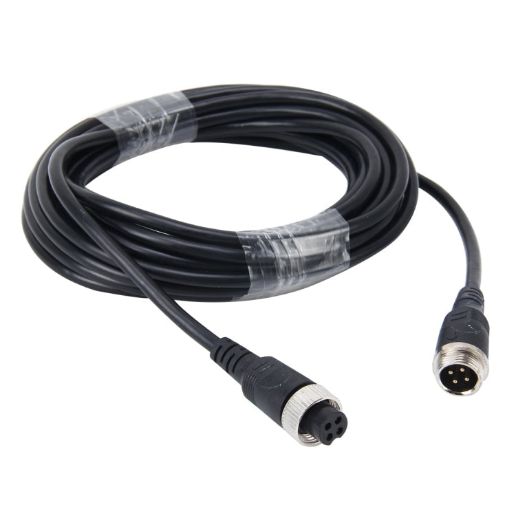 10m M12 4P Aviation Connector Video Audio Extend Cable for CCTV Camera DVR, 10m 10m