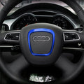 Car Auto Steering Wheel Decorative Ring Cover Trim Sticker Decoration for Audi Blue