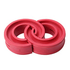 2 PCS Car Auto D Type Shock Absorber Spring Bumper Power Cushion Buffer, Spring Spacing: 22mm, Colloid Height: 43mm(Red), D Type(Spring Spacing: 22mm, Height: 43mm)