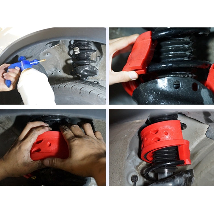 2 PCS Car Auto D Type Shock Absorber Spring Bumper Power Cushion Buffer, Spring Spacing: 22mm, Colloid Height: 43mm(Red), D Type(Spring Spacing: 22mm, Height: 43mm)