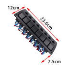 3Pin 8 Way Switches Combination Switch Panel with Light and Projector Lens for Car RV Marine Boat, 3Pin 8 Way