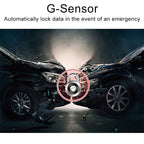 X96 4 inch 2.5D Full HD 1080P Multi-functional Smart Car Dual Lens Video Record Camera Support TF Card / Motion Detection, X96