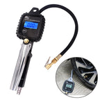 Car Multi-functional Digital LCD Display Tire Air Pressure Inflator Gauge Vehicle Tester Inflation Monitoring, Display Tire Air Pressure Display Tire Air Pressure