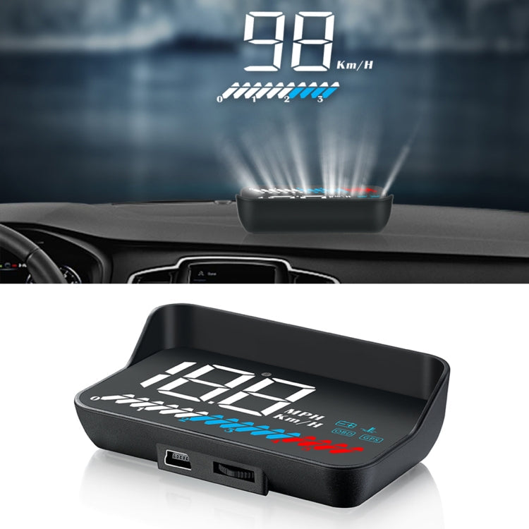 M7 3.5 inch Universal Car OBD2 + GPS HUD Vehicle-mounted Head Up Display Fuel Consumption, M7 M7