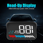 M7 3.5 inch Universal Car OBD2 + GPS HUD Vehicle-mounted Head Up Display Fuel Consumption, M7