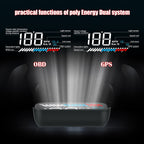 M7 3.5 inch Universal Car OBD2 + GPS HUD Vehicle-mounted Head Up Display Fuel Consumption, M7