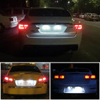 2 PCS DC 12V 3W 150LM 6000K LED License Plate Light 18LEDs SMD-3528 Bulbs Lamps for Ford Mustang 2010-2014, For Ford Mustang 2010-2014