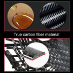Car Carbon Fiber Key Panel Decorative Sticker for Audi A4L / A5 / Q5 2009-2016, Key Panel