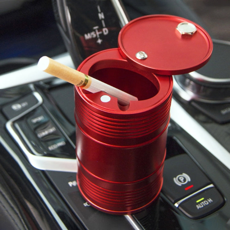Universal Portable Car Metal Trash Rubbish Bin Ashtray, Universal Red Universal Red Red