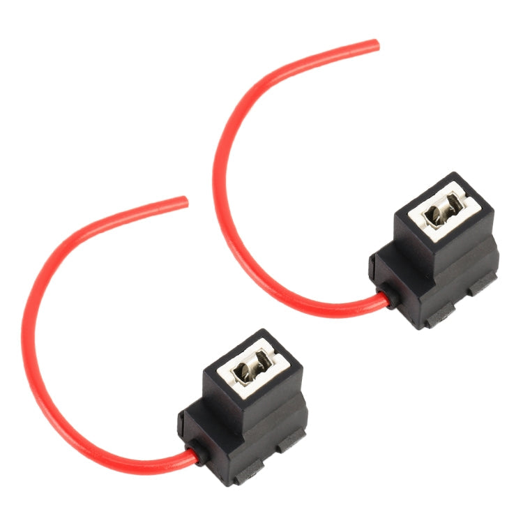 2 PCS Car H1 / H3 Bulb Holder Base Female Socket with Wire, H1 / H3 H1 H3