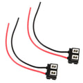 2 PCS Car H7 Ceramics Elbow Bulb Holder Base Female Socket with Wire, H7 (Ceramics) H7 (Ceramics)