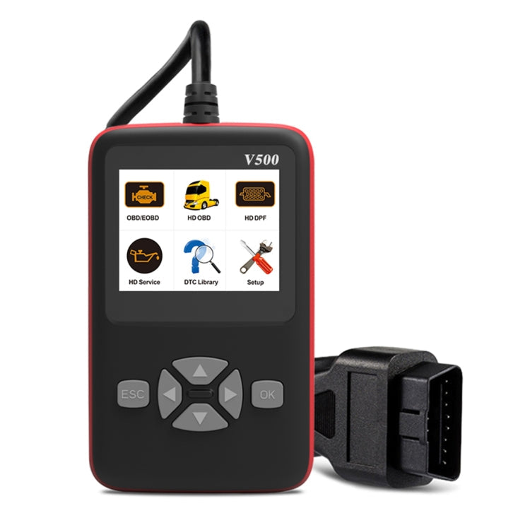 V500 Trunk HD Reading Card Professional OBDII Diagnostic Code Scanner Tool, V500 V500