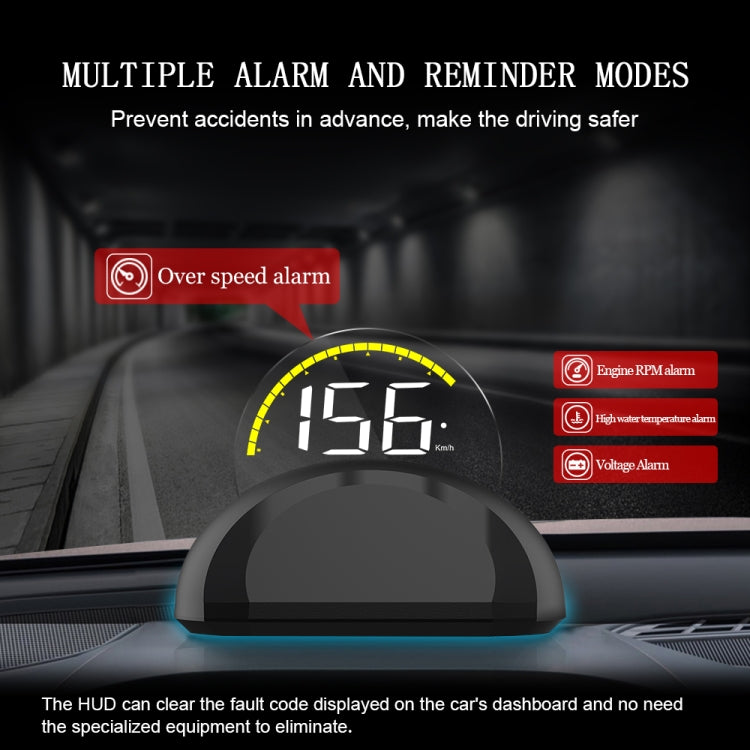 C700 2.6 inch Universal Car OBD2 HUD Vehicle-mounted Head Up Display, C700 – Durable Build, Easy to Use